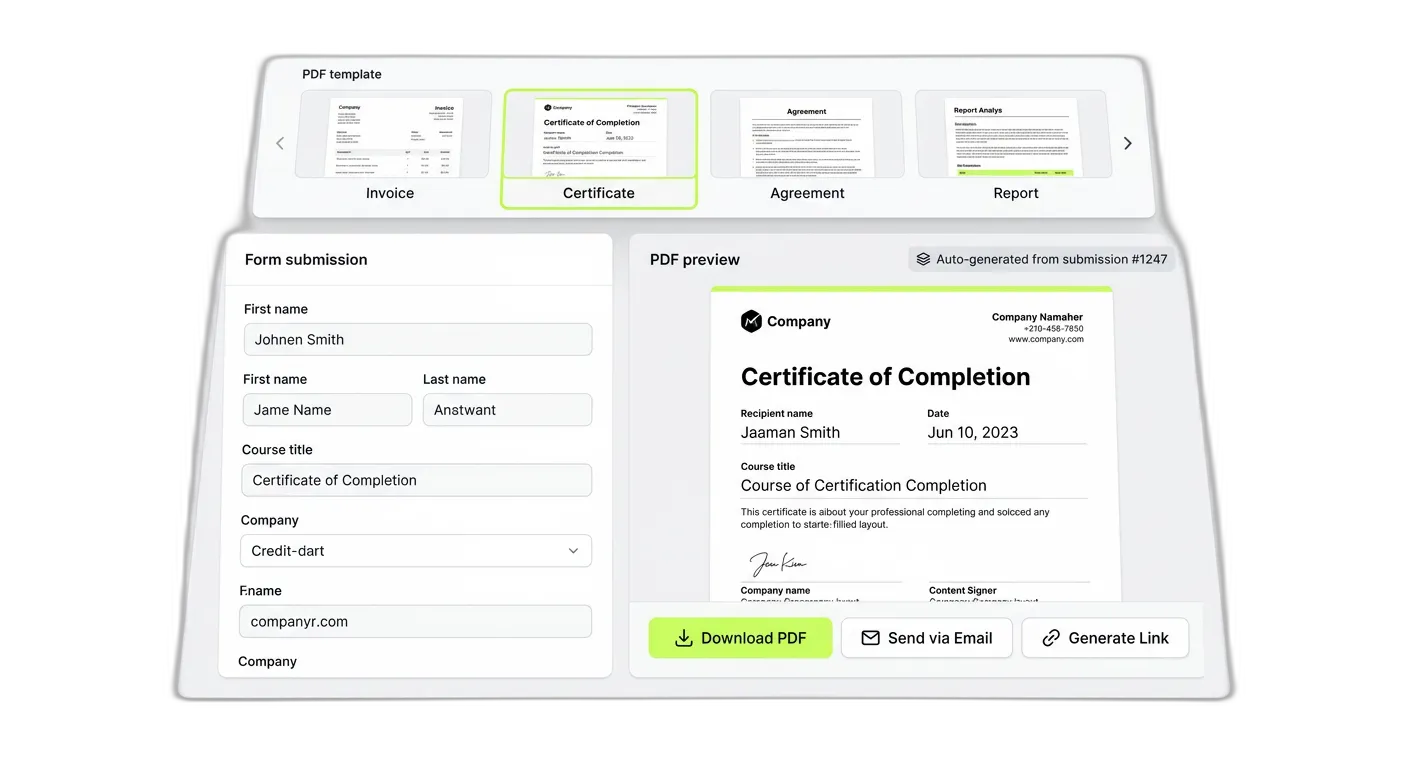 PDF GENERATION — SUBMISSIONS TO DOCUMENTS.
