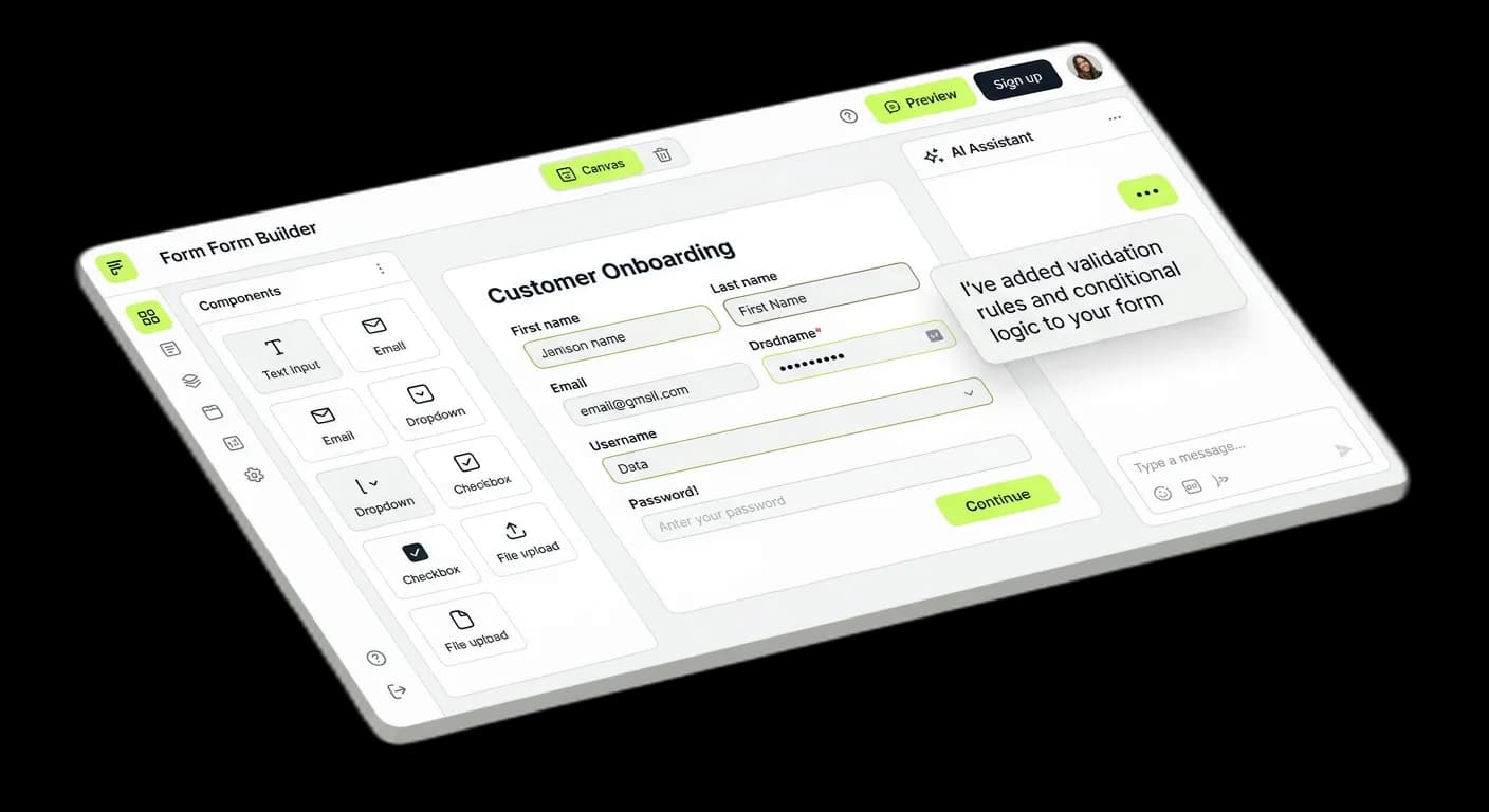 Dokko dashboard — tilted preview