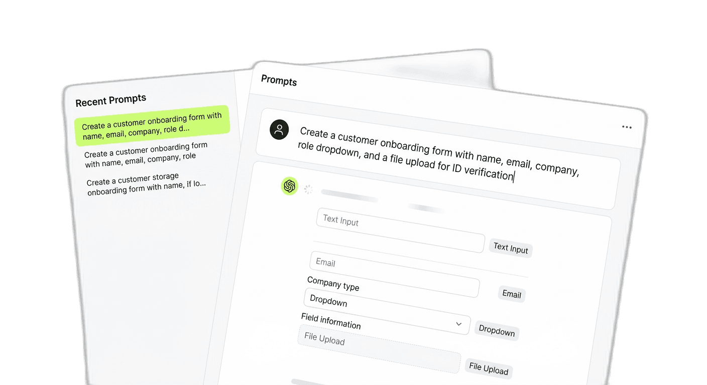 AI Form Builder — DESCRIBE. AI BUILDS.